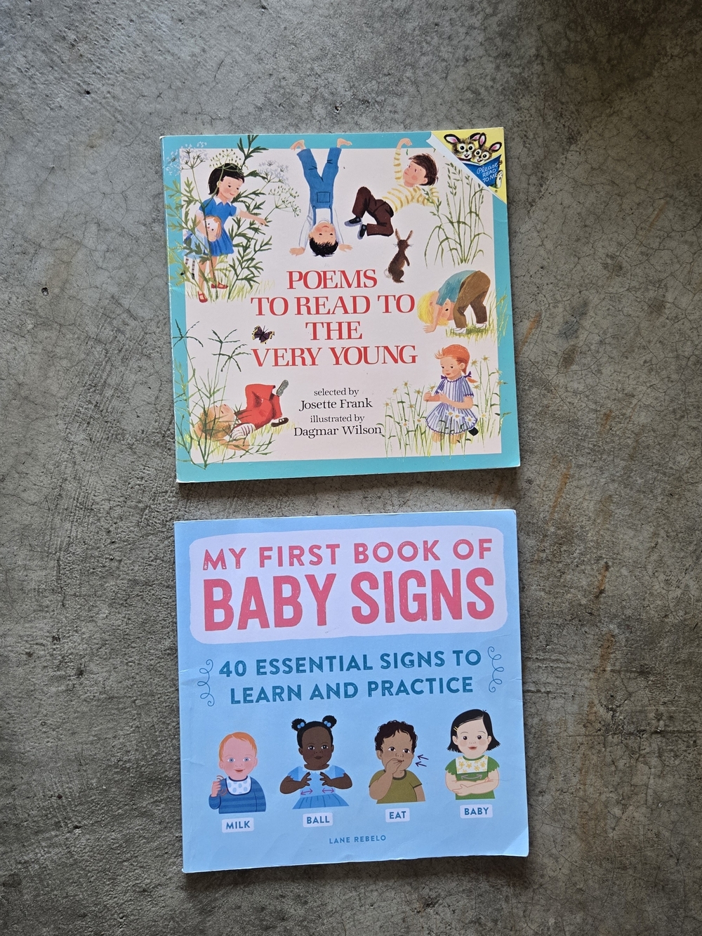 2 For $15 Baby Bundle Vintage Poems Very Young And  My First Book of Baby Signs